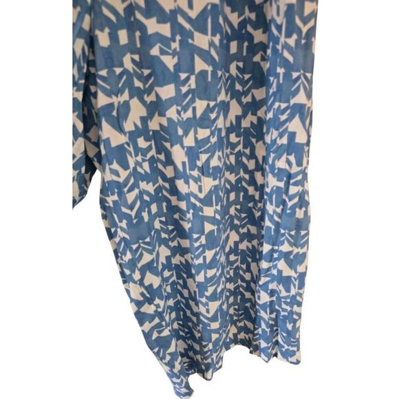 Fatface Womens Blue White Abstract Print Wide Leg Lightweight Casual Style pants - Picture 2 of 8